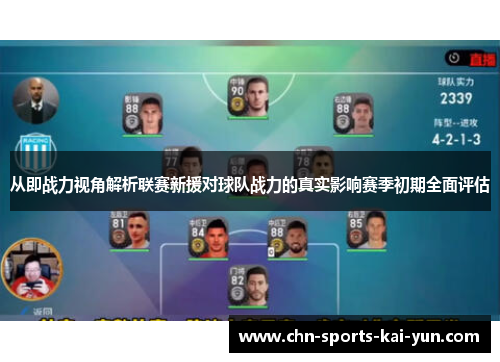 从即战力视角解析联赛新援对球队战力的真实影响赛季初期全面评估 从即战力视角解析联赛新援对球队战力的真实影响赛季初期全面评估